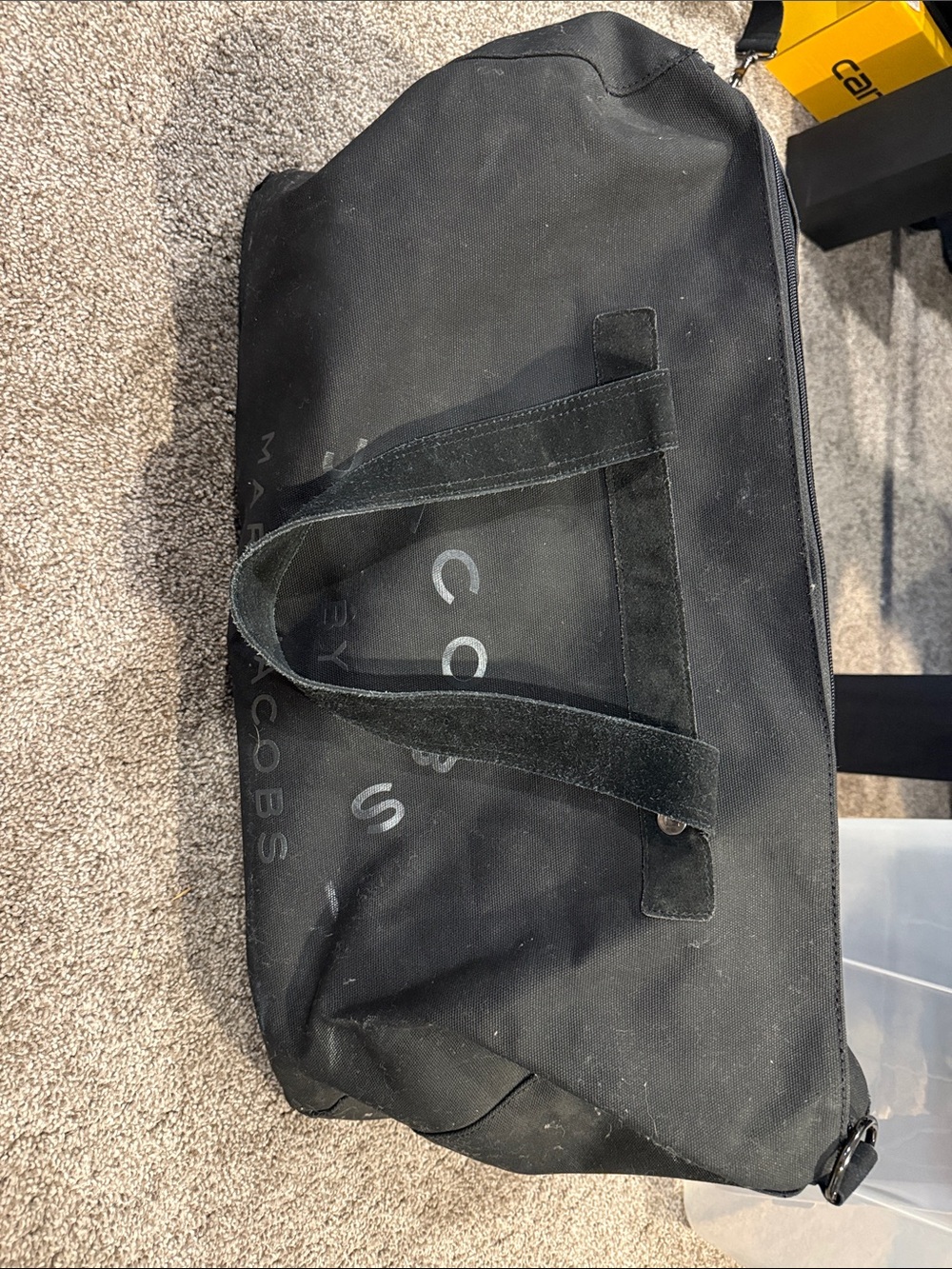 Marc By Marc Jacobs Black Canvas Duffel Tote